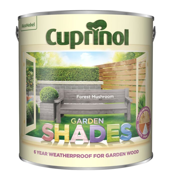 Cuprinol Garden Shades Forest Mushroom 2.5L wood and masonry paint