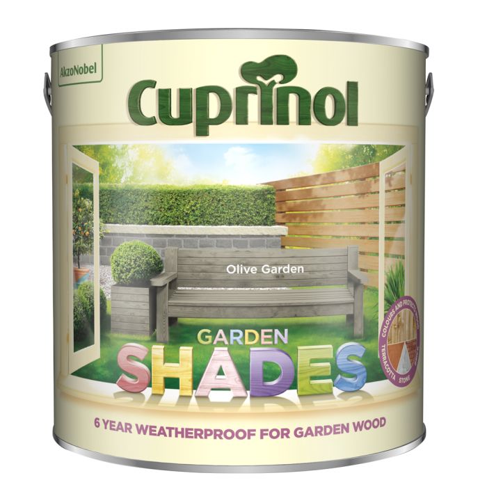 Cuprinol Garden Shades Olive Garden 2.5L matt garden paint tin