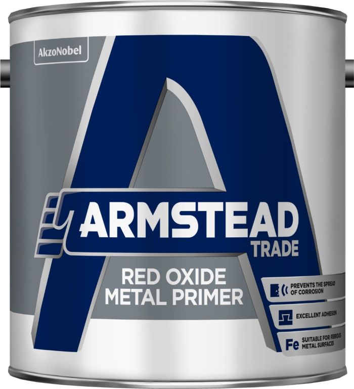 Armstead Trade Red Oxide Metal Primer 2.5L matt solvent-based primer