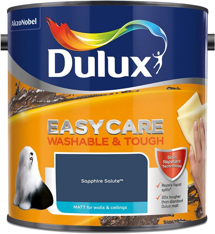 Dulux Easycare Washable and Tough Matt Emulsion Sapphire Salute 2.5L