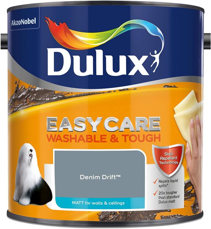Dulux Easycare Washable and Tough Matt Emulsion Denim Drift 2.5L