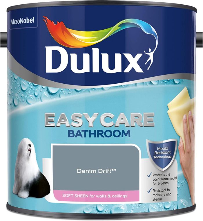Dulux Easycare Bathroom Soft Sheen Emulsion Denim Drift 2.5L