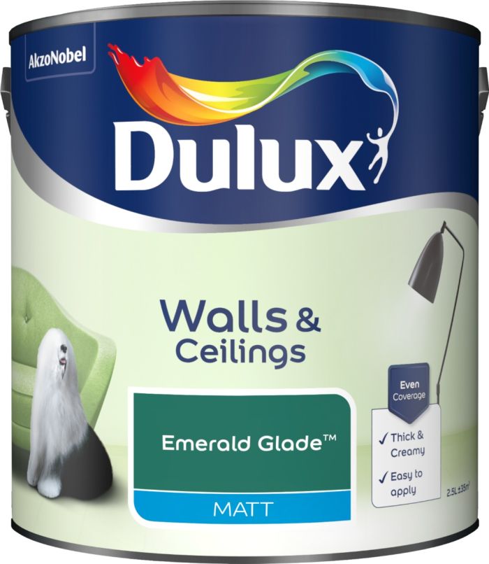 Dulux Matt Emulsion Paint - Emerald Glade - 2.5L