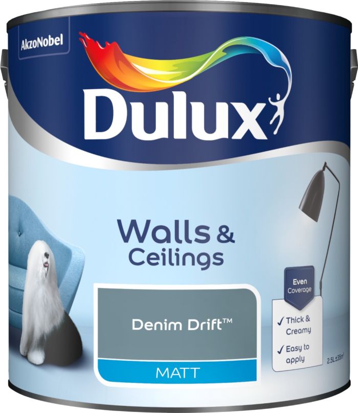 Dulux Matt Emulsion Paint Denim Drift 2.5L