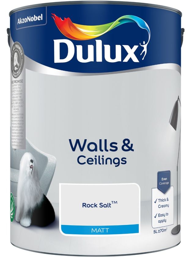 Dulux Rock Salt Matt Emulsion Paint 5L
