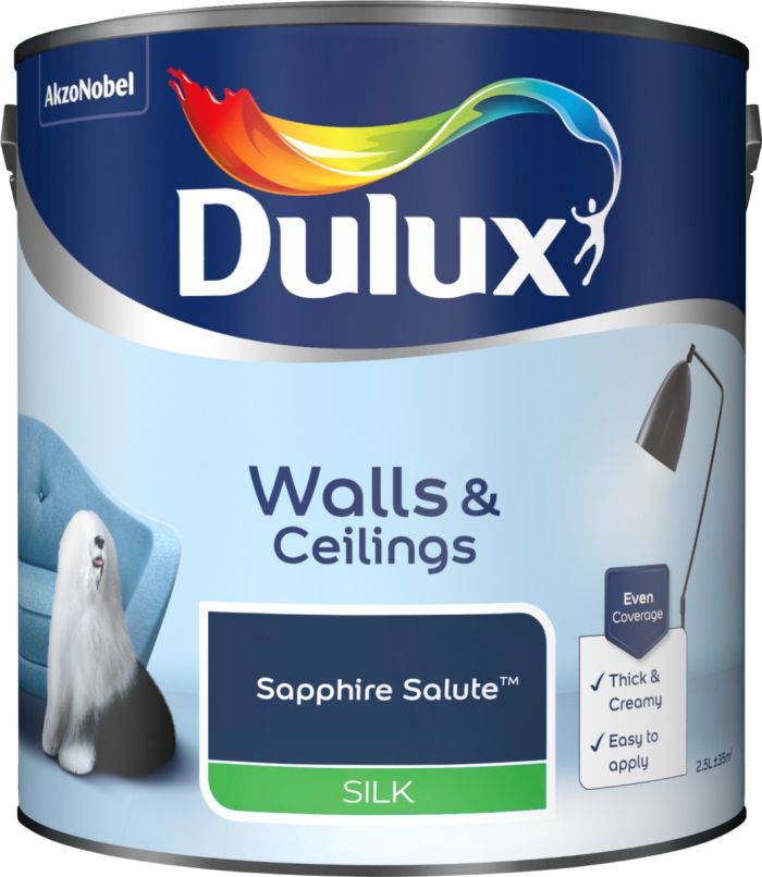 Dulux Silk Emulsion Paint Sapphire Salute 2.5L