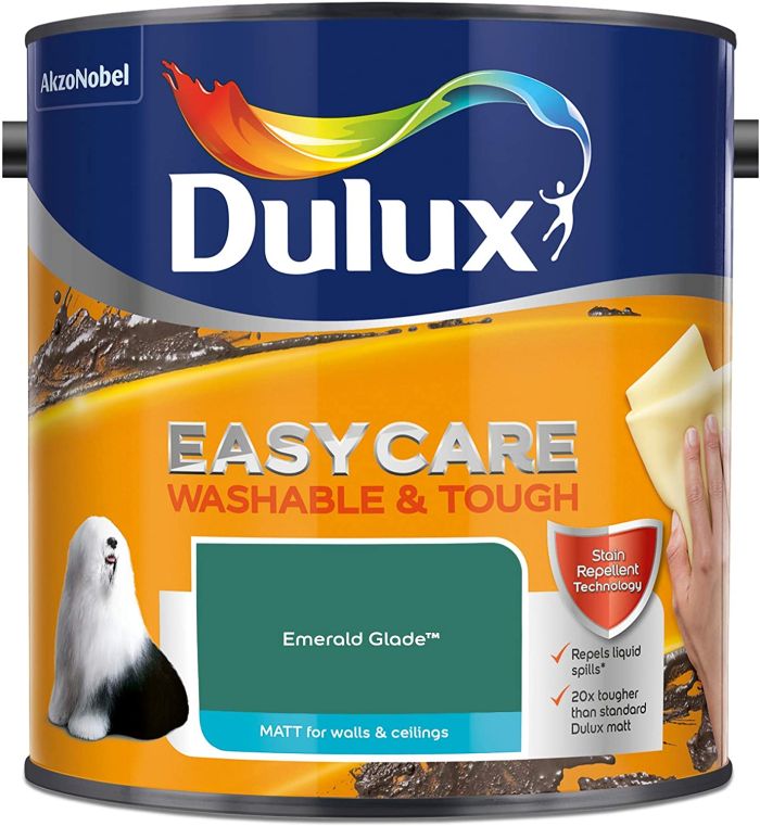 Dulux Easycare Washable and Tough Matt Emulsion 2.5L in Emerald Glade