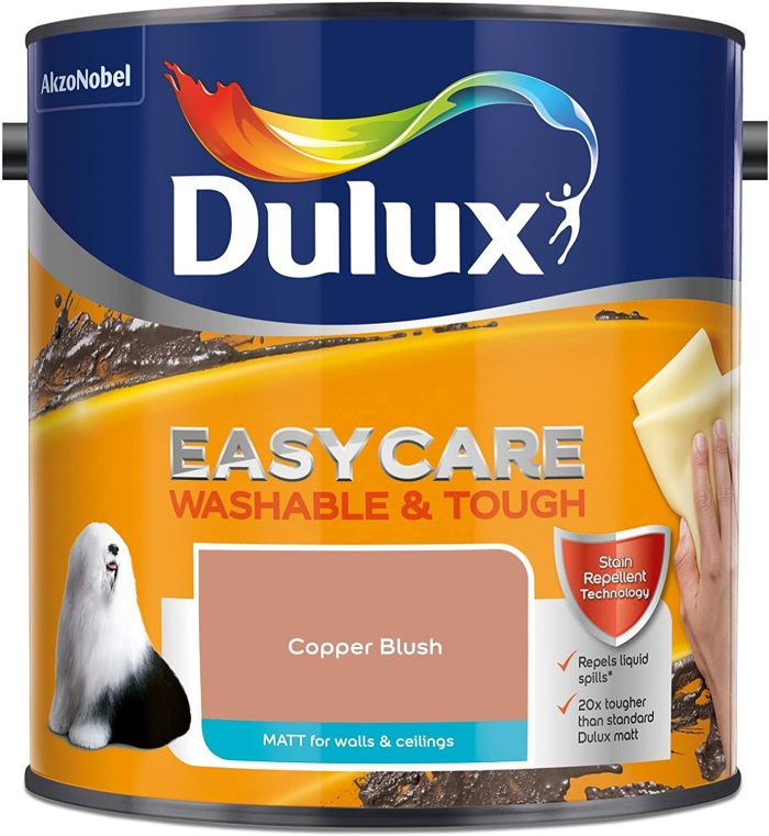 Dulux Easycare Washable and Tough Matt Emulsion Copper Blush 2.5L