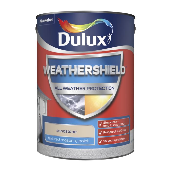 Dulux Weathershield Textured Masonry Paint Sandstone 5L