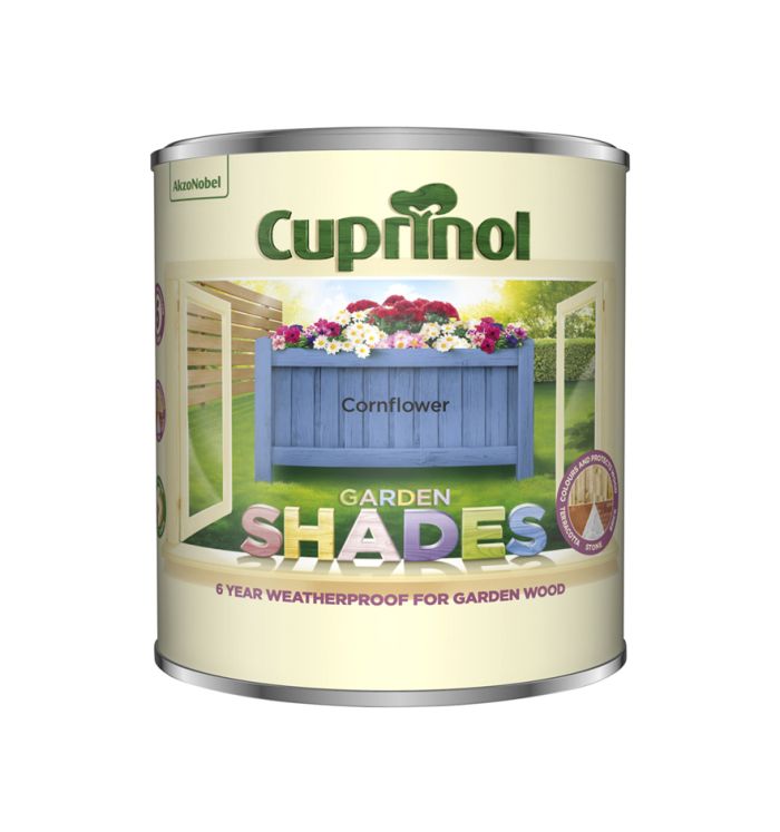 Cuprinol Garden Shades Cornflower 1L wood paint tin