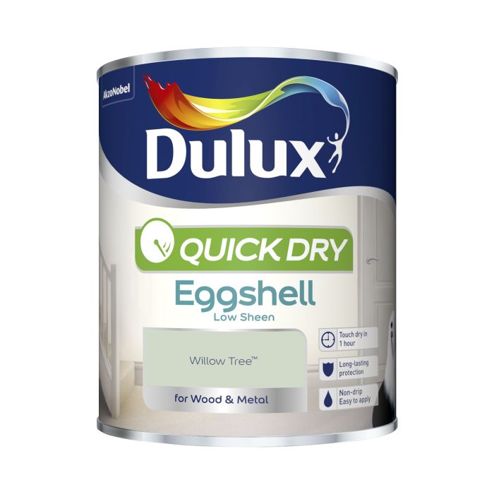 Dulux Quick Dry Eggshell Paint in Willow Tree, 750ml