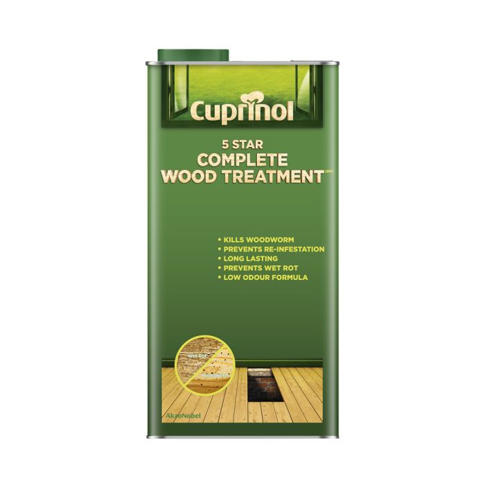 Cuprinol 5 Star Complete Wood Treatment 5L clear wood care treatment