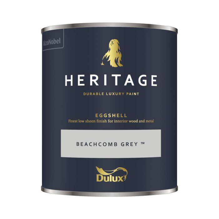 Dulux Heritage Interior Eggshell Beachcomb Grey 750ml wood and metal paint