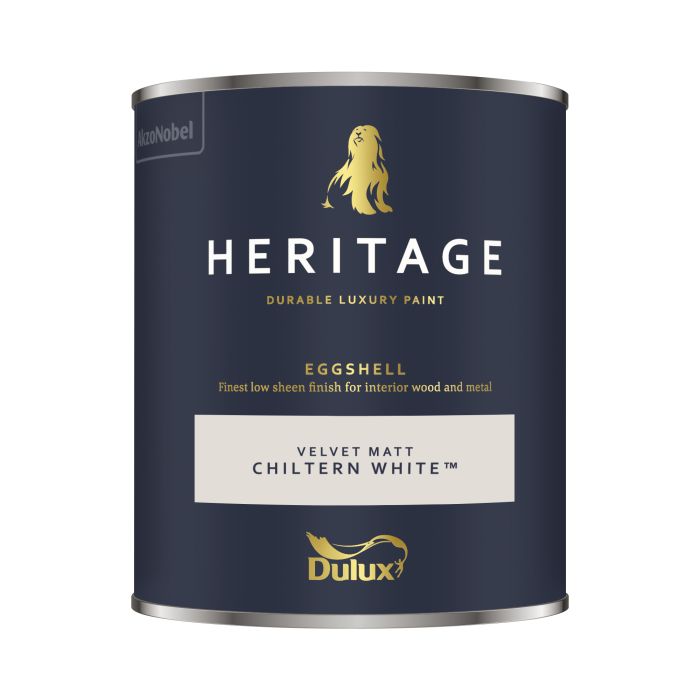Dulux Heritage Interior Eggshell paint in Chiltern White, 750ml tin