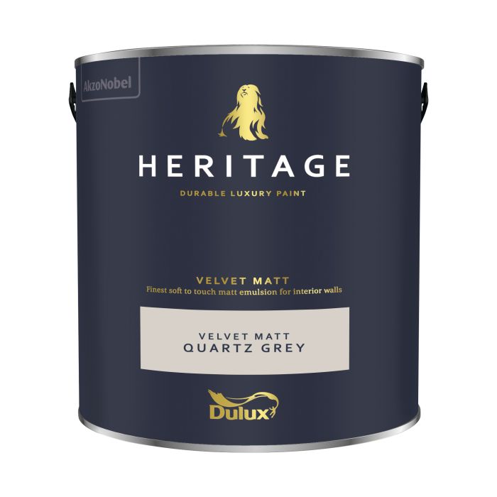 Dulux Heritage Matt Emulsion Quartz Grey 2.5L interior paint