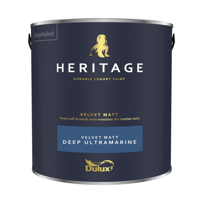 Dulux Heritage Deep Ultramarine Matt Emulsion Paint 2.5L