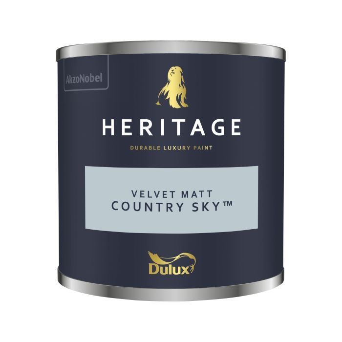 Dulux Heritage Country Sky 125ml matt emulsion paint tester pot