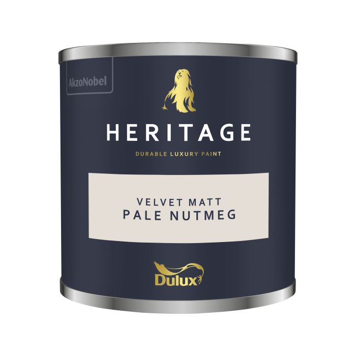 Dulux Heritage Pale Nutmeg 125ml interior matt emulsion paint tester pot