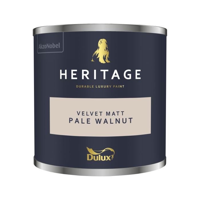 Dulux Heritage Pale Walnut 125ml interior matt emulsion tester pot