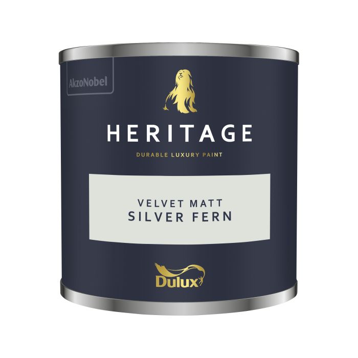 Dulux Heritage Silver Fern 125ml washable matt emulsion paint tester pot