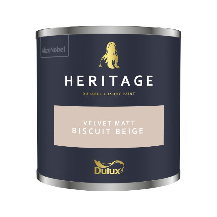 Dulux Heritage Biscuit Beige 125ml interior matt emulsion paint tester pot