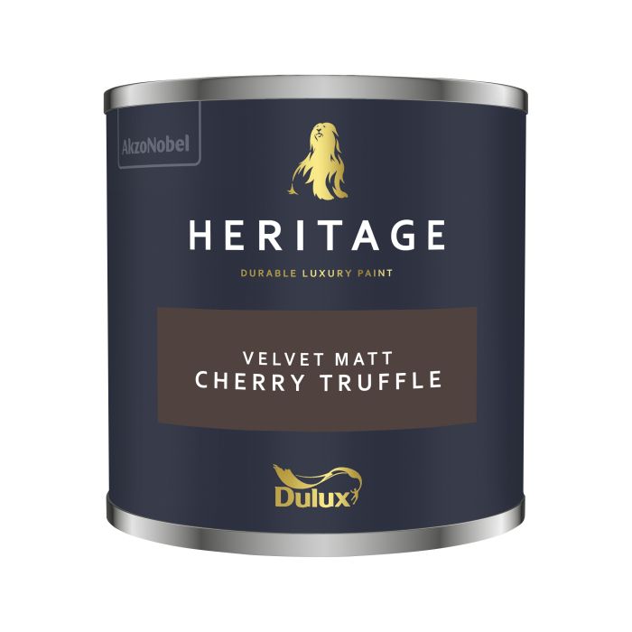 Dulux Heritage 125ml Cherry Truffle interior paint tester pot