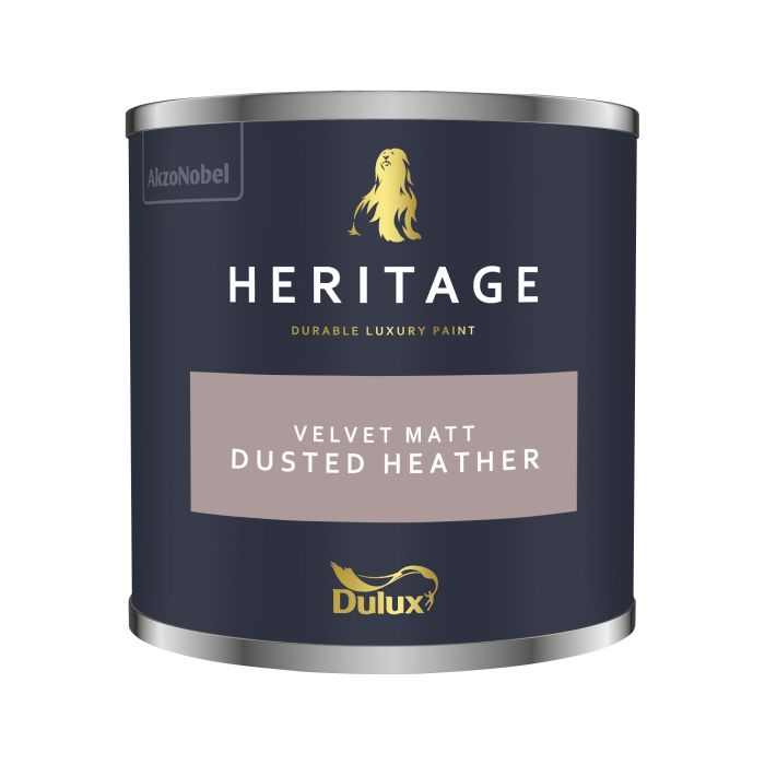 Dulux Heritage 125ml Dusted Heather Tester Pot in matt emulsion