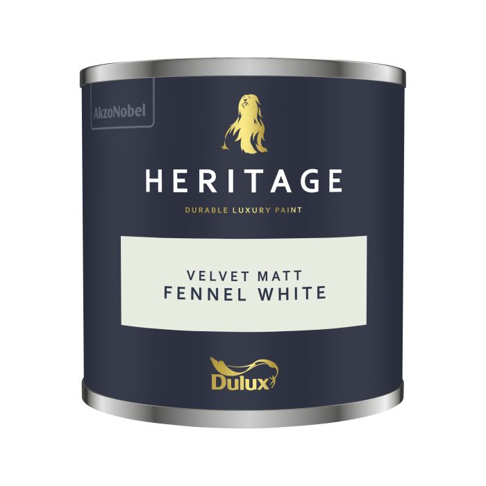 Dulux Heritage Fennel White 125ml Matt Emulsion Paint Tester Pot