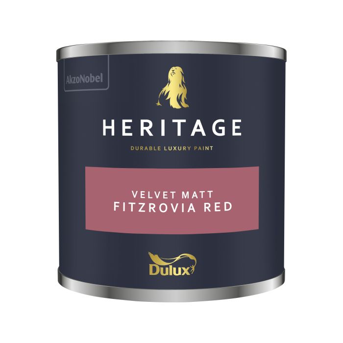 Dulux Heritage Fitzrovia Red 125ml tester pot of luxury washable matt emulsion paint