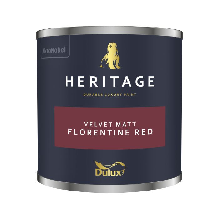 Dulux Heritage Florentine Red 125ml interior paint tester pot in matt emulsion