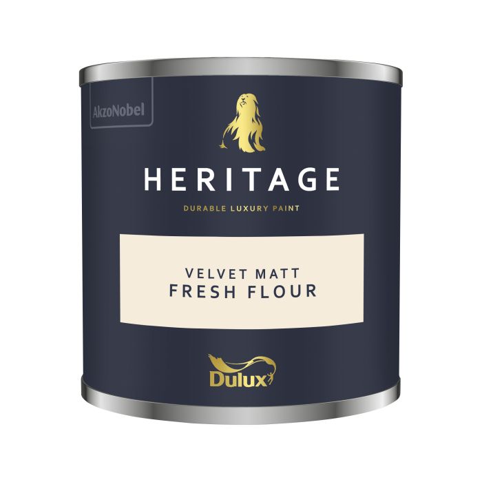 Dulux Heritage Fresh Flour 125ml interior matt emulsion tester pot