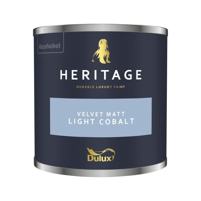 Dulux Heritage 125ml Light Cobalt matt emulsion paint tester pot