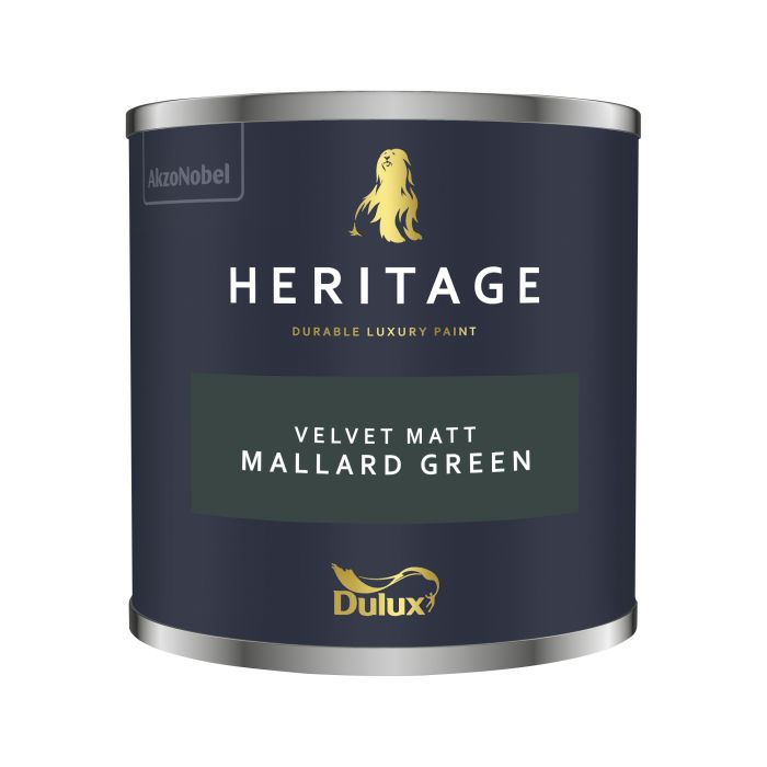 Dulux Heritage 125ml Mallard Green matt emulsion tester pot