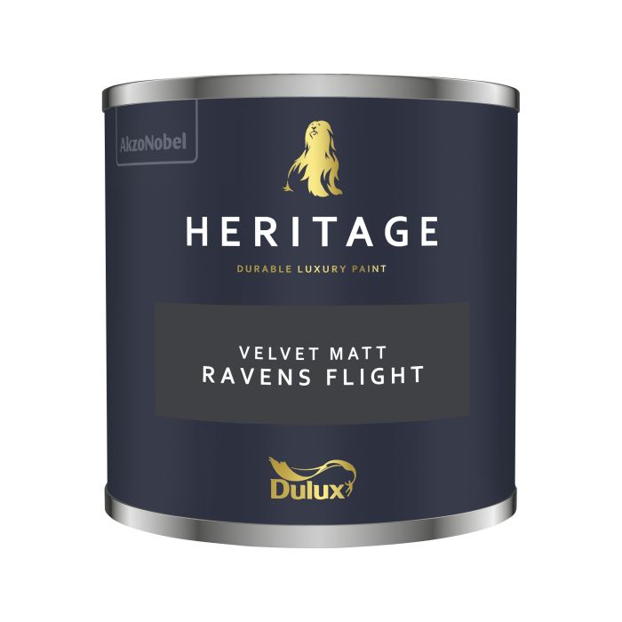 Dulux Heritage Ravens Flight 125ml interior matt emulsion paint tester pot