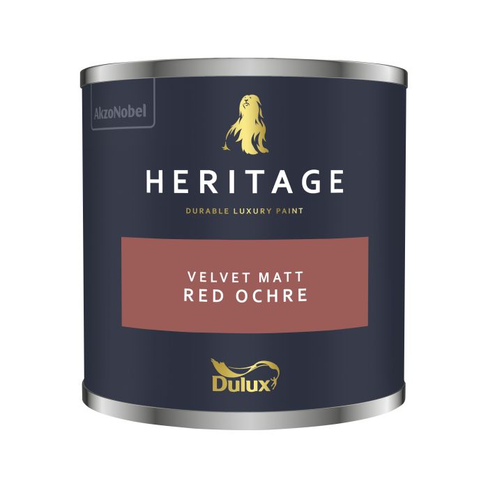 Dulux Heritage Red Ochre 125ml matt emulsion paint tester pot