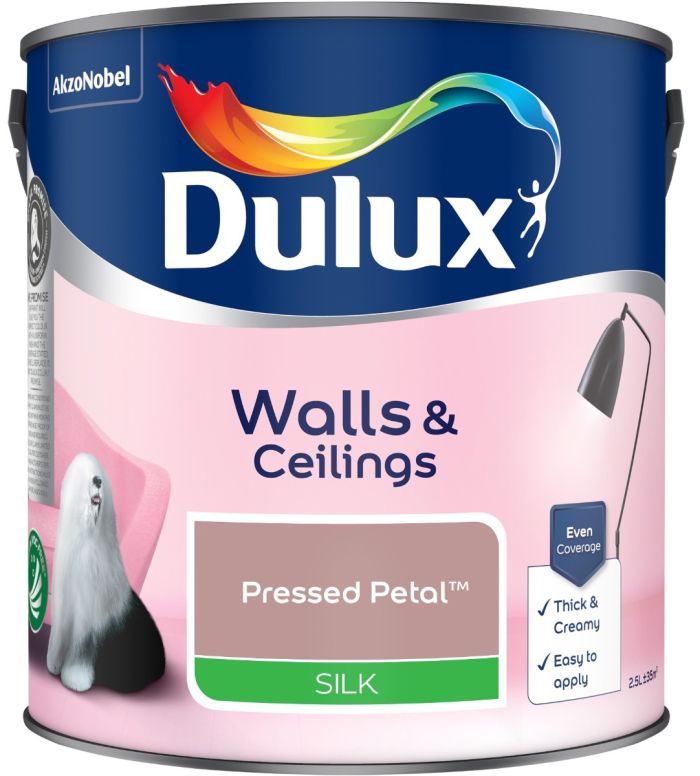 Dulux 2.5L Pressed Petal Silk Emulsion Paint