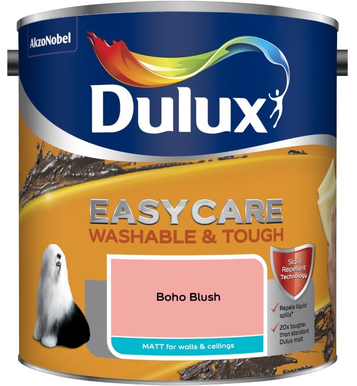 Dulux Easycare Washable & Tough Matt Emulsion 2.5L in Boho Blush