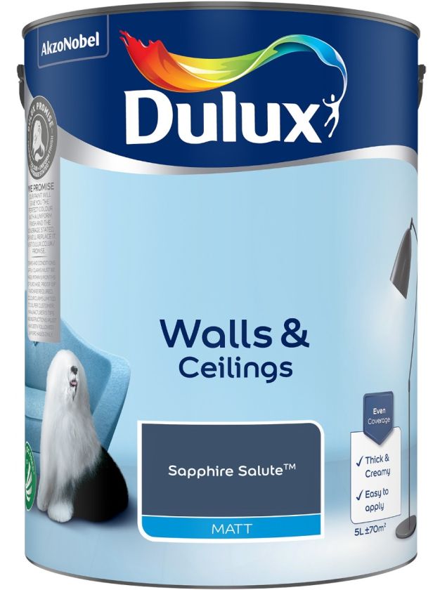 Dulux Matt Emulsion Paint - Sapphire Salute - 5L