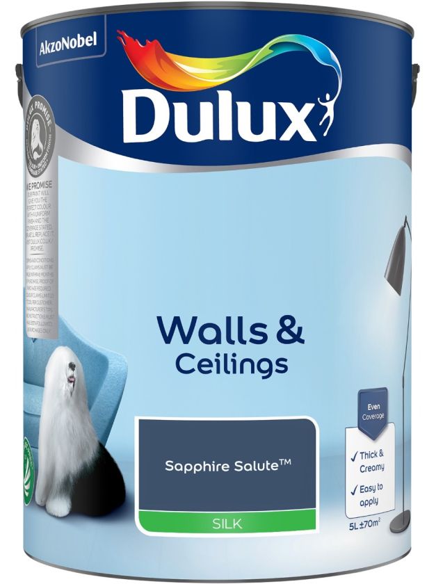 Dulux Silk Emulsion Paint - Sapphire Salute - 5L