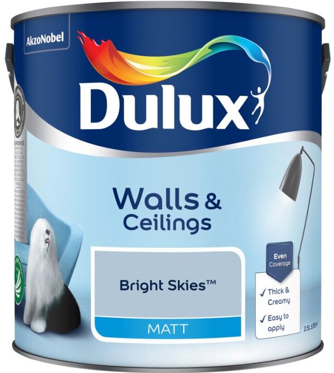Dulux Bright Skies 2.5L Matt Emulsion Paint