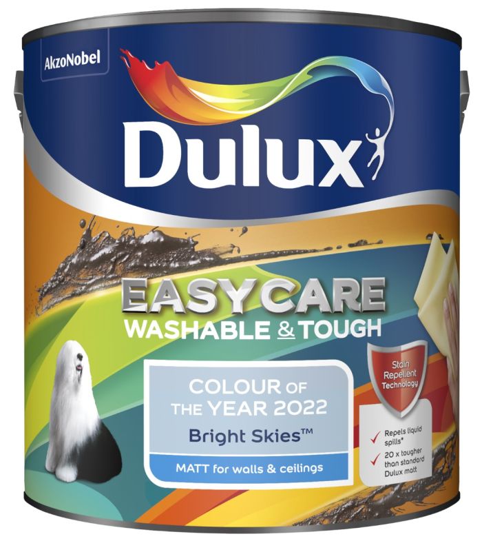 Dulux Bright Skies 2.5L Easycare Washable and Tough Matt Emulsion paint