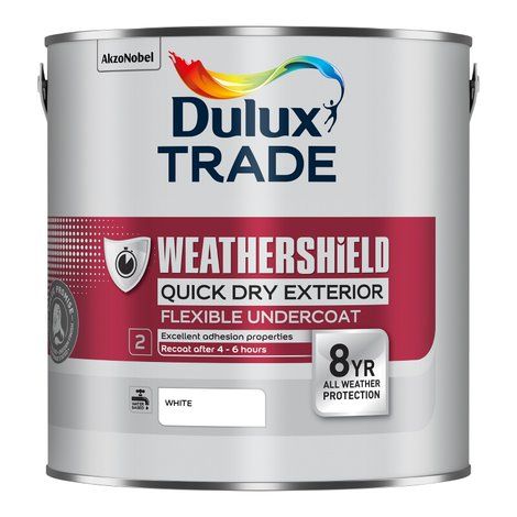 Dulux Trade Weathershield Quick Dry Exterior Flexible Undercoat 2.5L