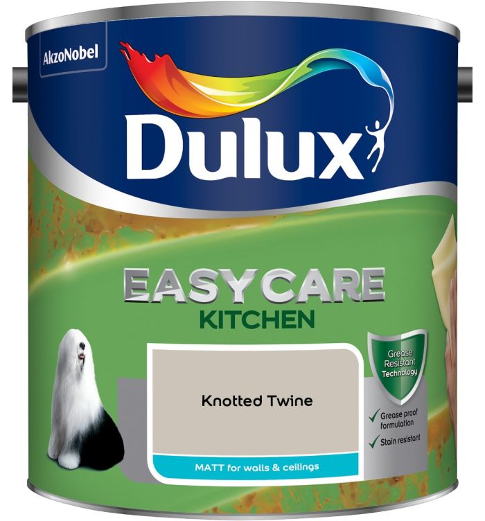 Dulux Easycare Kitchen Matt Emulsion Paint Knotted Twine 2.5L