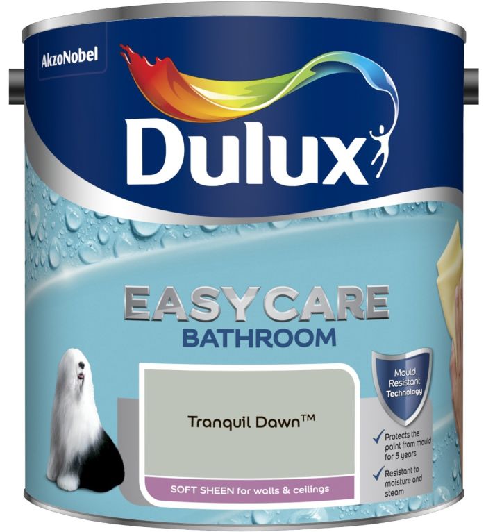 Dulux Easycare Bathroom Soft Sheen Paint in Tranquil Dawn, 2.5L