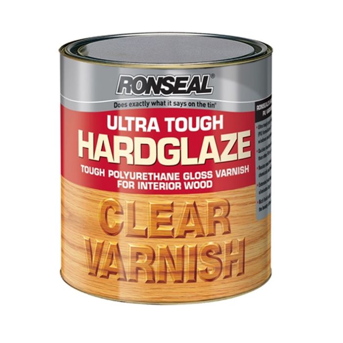 Ronseal Ultra Tough Hardglaze Varnish Clear Gloss 750ml