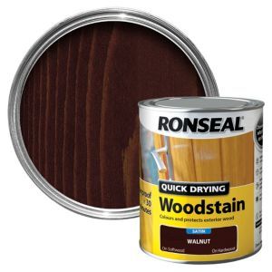 Ronseal Quick Drying Woodstain 750ml in Walnut Satin