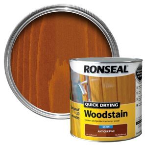 Ronseal Quick Drying Woodstain 2.5L in Antique Pine Satin