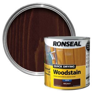 Ronseal Quick Drying Woodstain - Walnut Satin 2.5L