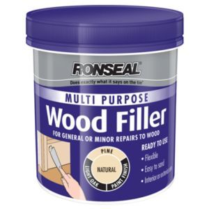 Ronseal Multi Purpose Wood Filler Tub, Natural, 250g