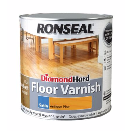 Ronseal Diamond Hard Floor Varnish Antique Pine Satin 2.5L